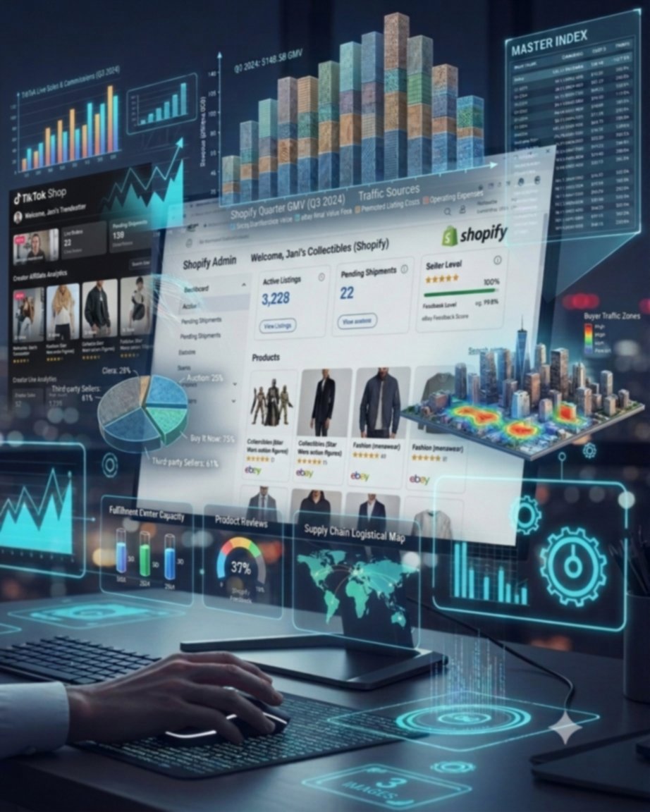 Shopify store management dashboard