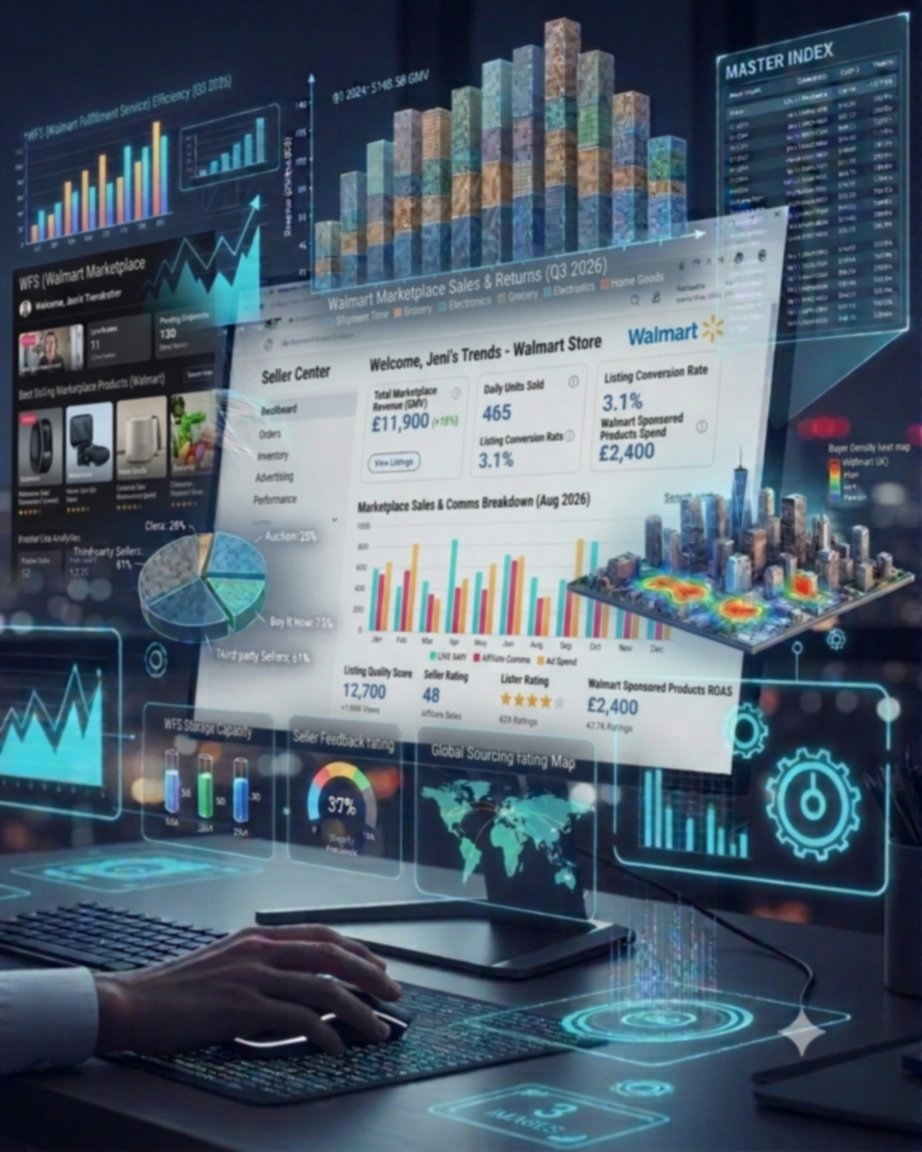 Walmart marketplace management dashboard